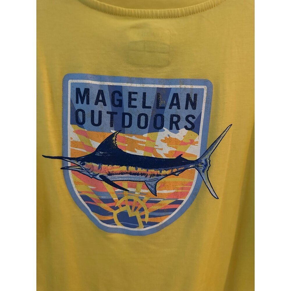 Magellan Outdoors Yellow Men's Fishing Shirt Size 2XL